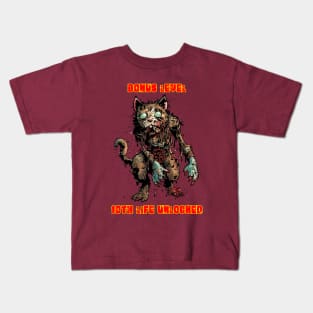 10th Life Unlocked (Zoombies). Kids T-Shirt